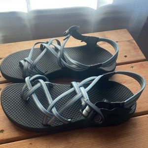 Chaco ZX/2 Strappy Sport Sandals      Women’s Size 10 Light Blue Green